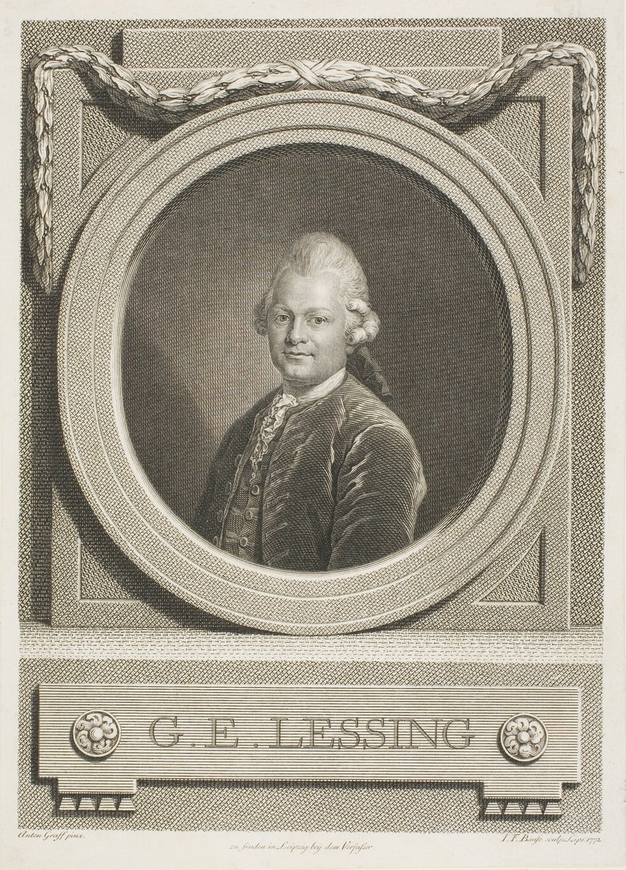 G.E. Lessing af Johann Friedrich Bause