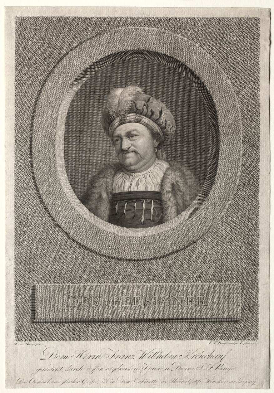 Perseren - Portræt af Franz Wilhelm Kreuchauf, 1869. af Johann Friedrich Bause