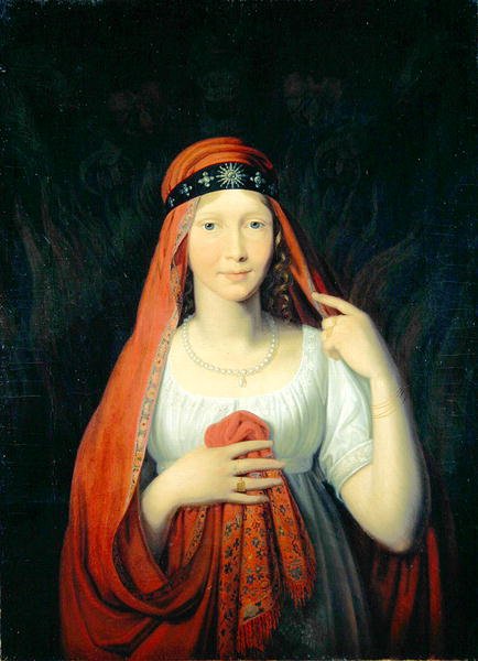 Kurfyrstinde Auguste af Hessen-Kassel af Johann Friedrich Bury