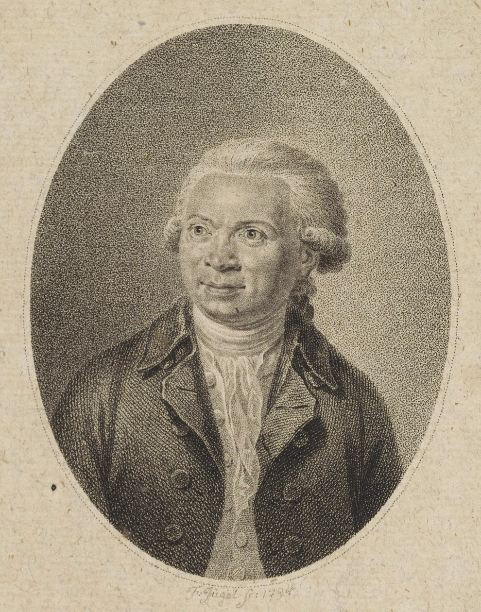 Portræt af komponisten Johann Abraham Peter Schulz 1747-1800, 1794. af Johann Friedrich Jügel