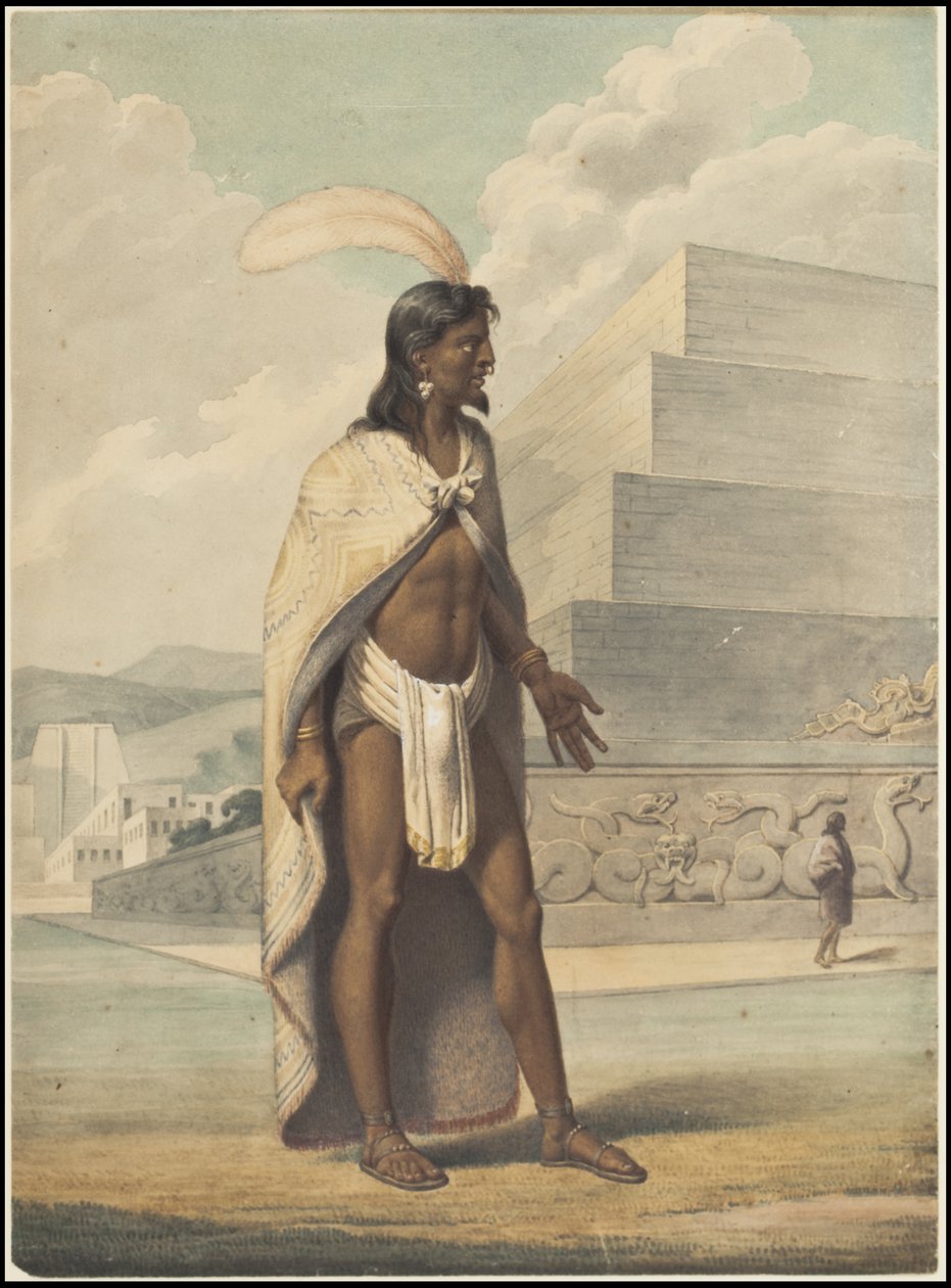 En samling af Waldecks originale kunstværk fra Mesoamerica, boks 3 af 22 af Johann Friedrich Maximilian von Waldeck