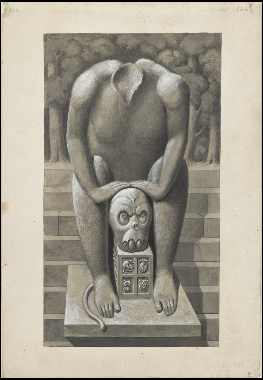 En samling af Waldecks originale kunstværk fra Mesoamerica, boks 5 af 22 af Johann Friedrich Maximilian von Waldeck
