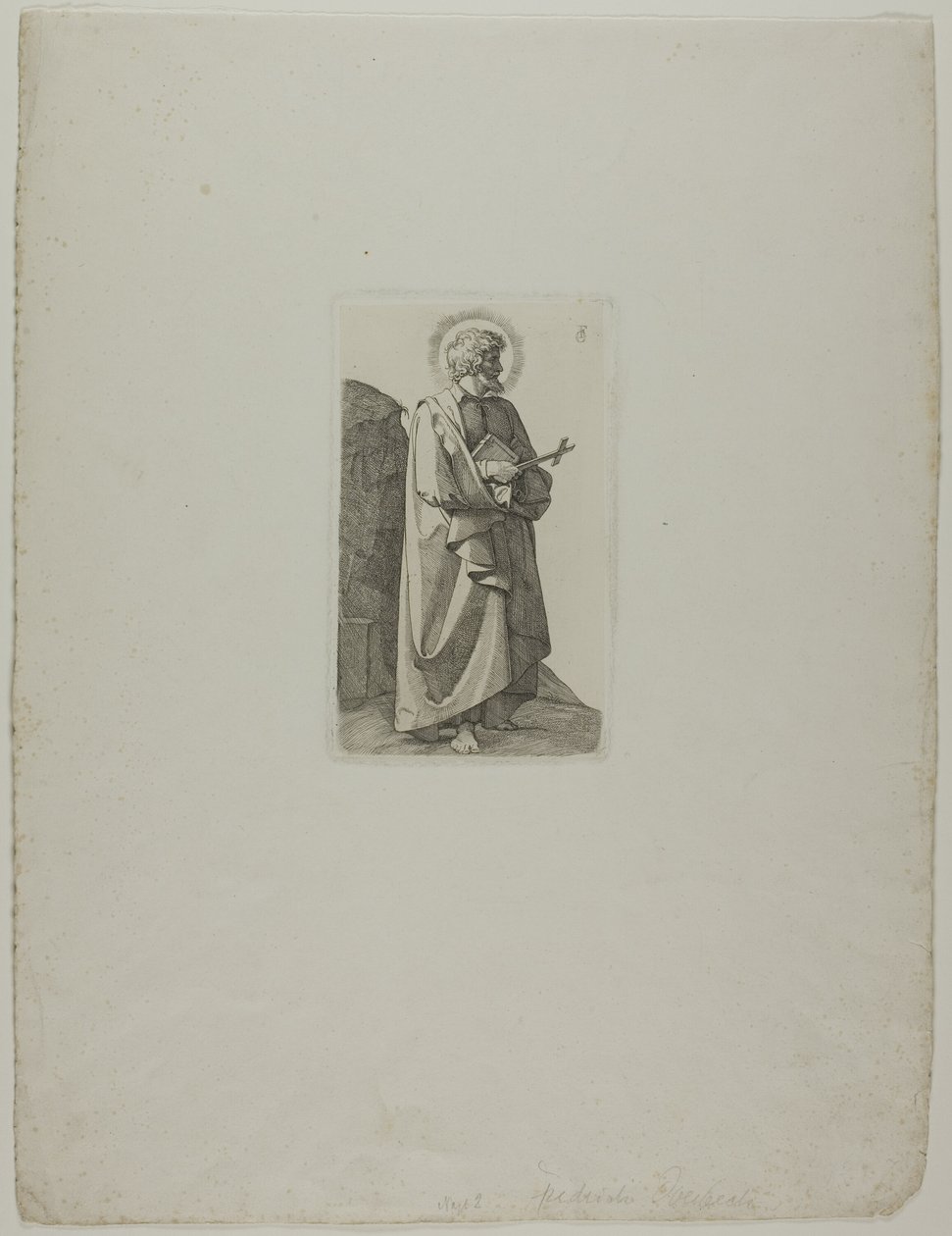 Sankt Philipp Neri med kors og bog af Johann Friedrich Overbeck