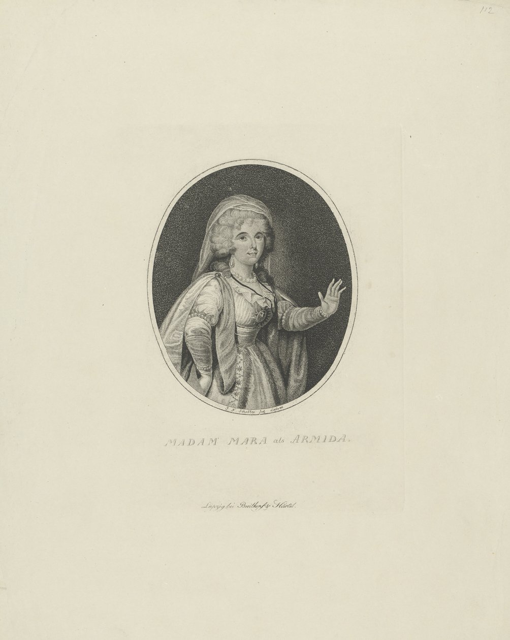 Gertrud Elisabeth Mara, født Schmeling 1749-1833 som Armida, 1801. af Johann Friedrich Schröter