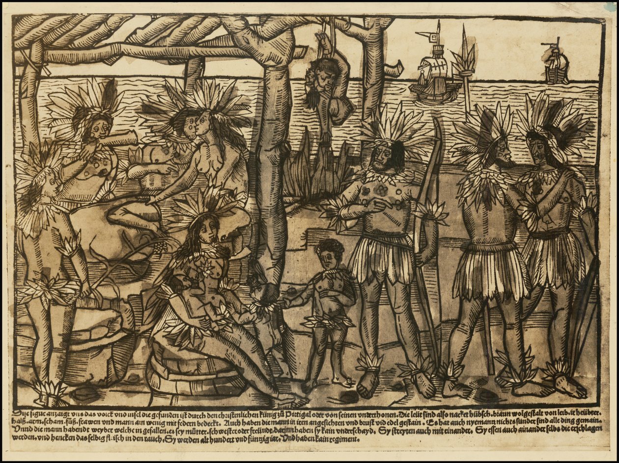 1500-tals illustration af indfødte amerikanere af Johann Froschauer af Johann Froschauer
