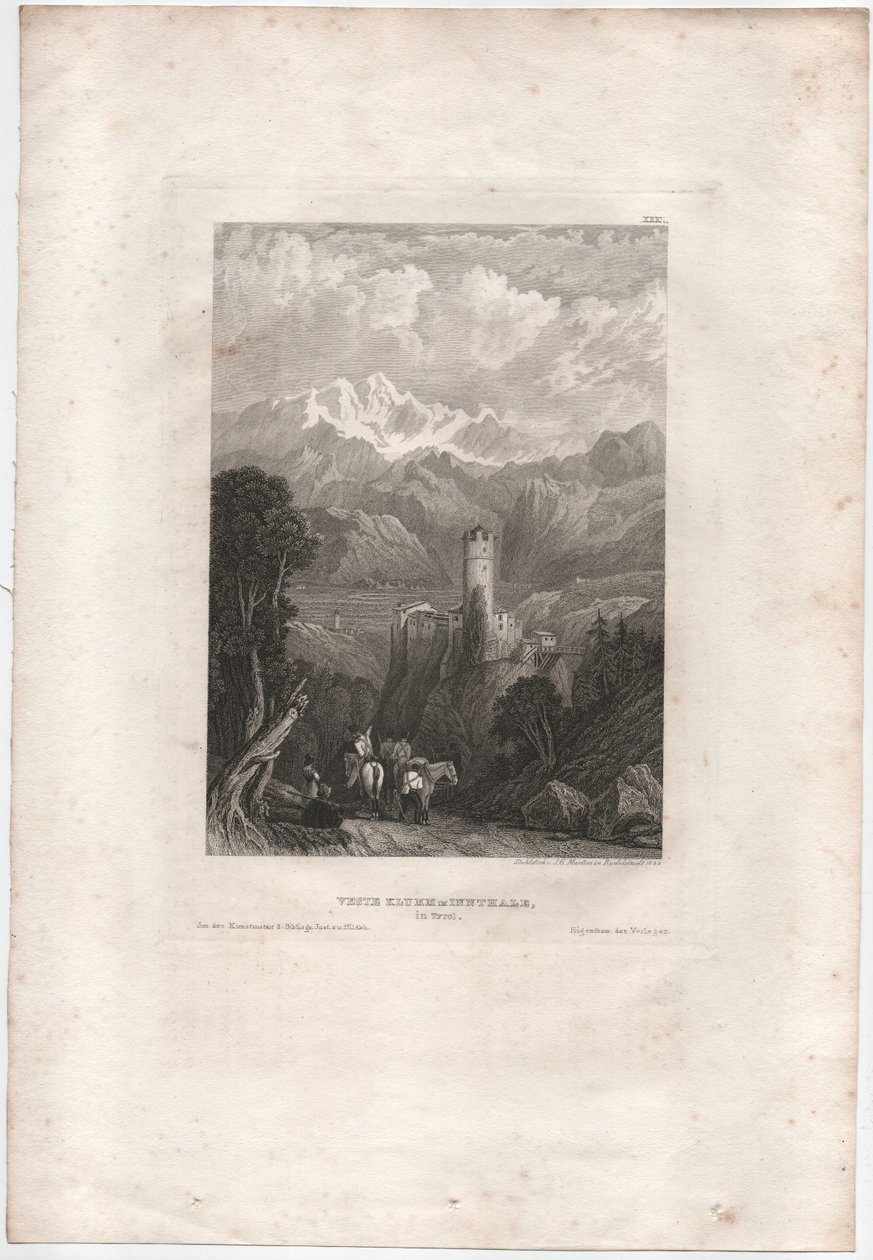 Fæstningen Klumm im Innthale af Johann Georg Martini