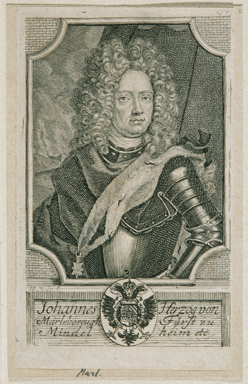 John Churchill Herzog af Marlborough af Johann Georg Mentzel