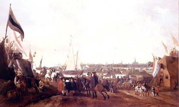 Udsigt over Hulst, Zeeland af Johann Georg Meyer von Bremen