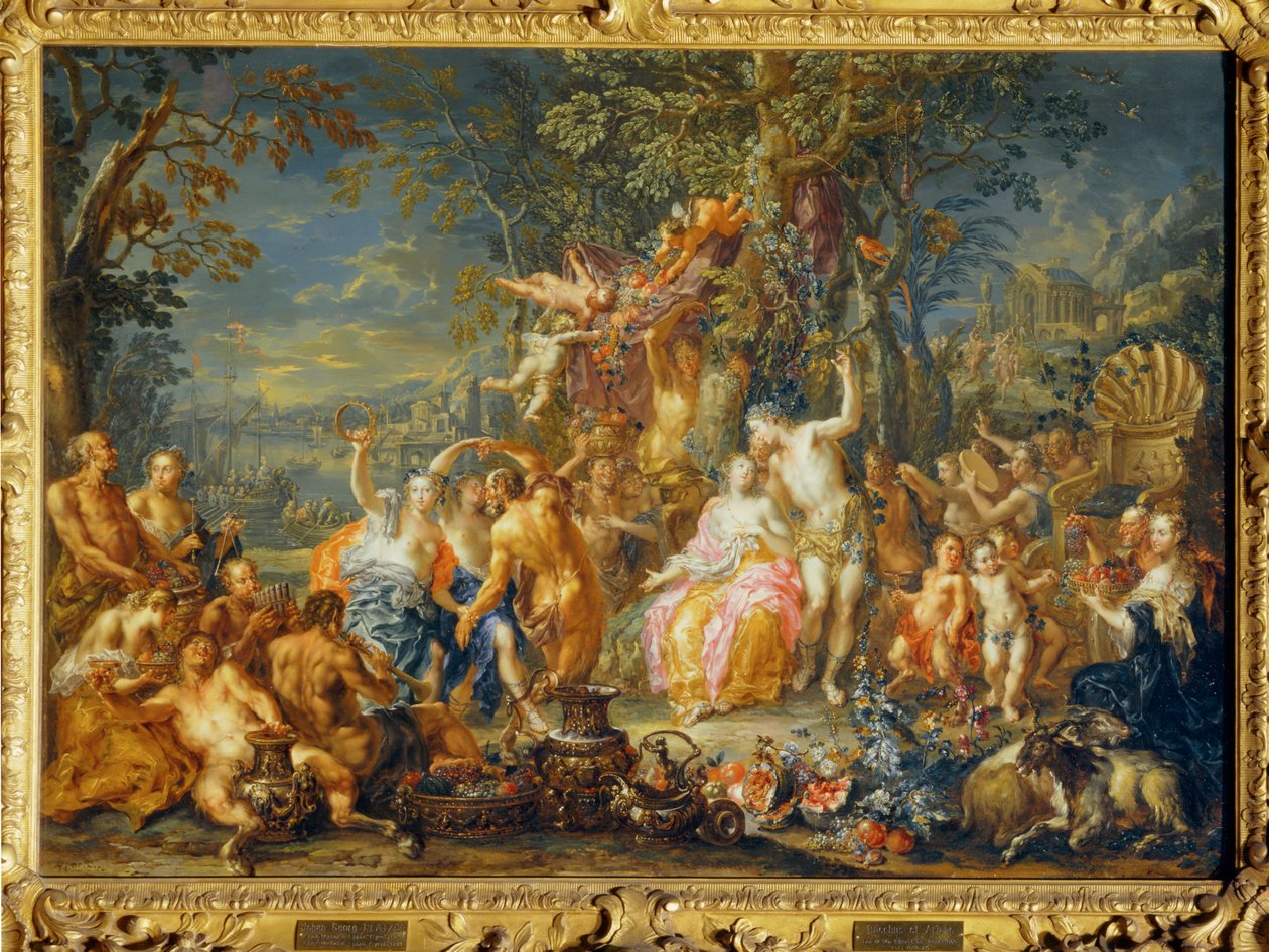 Bacchus og Ariadne ... af Johann Georg Platzer