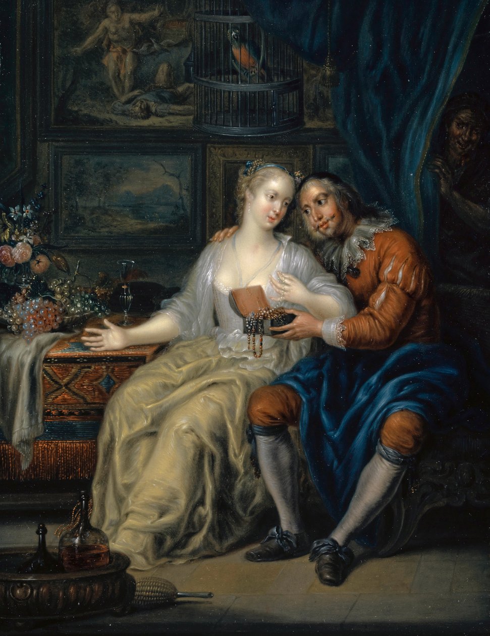 Par med Matchmaker, ca. 1750. af Johann Georg Platzer