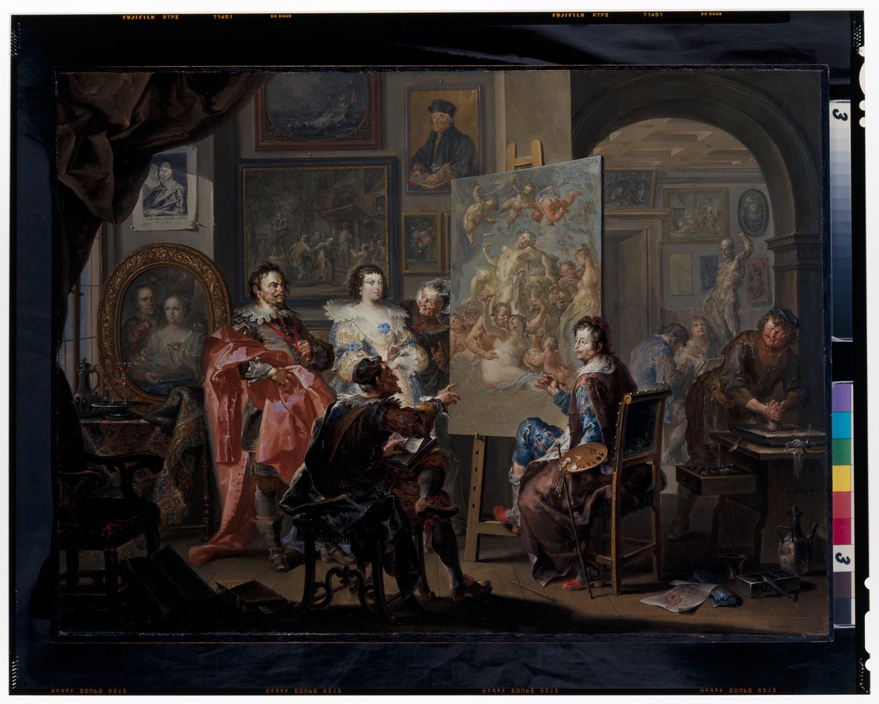 Malerens atelier af Johann Georg Platzer