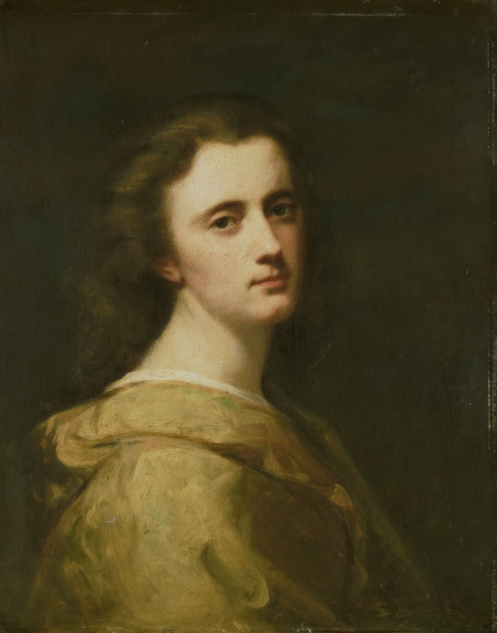 Portræt af Thérèse Schwartze, kunstnerens datter, i en alder af 16 år af Johann Georg Schwartze