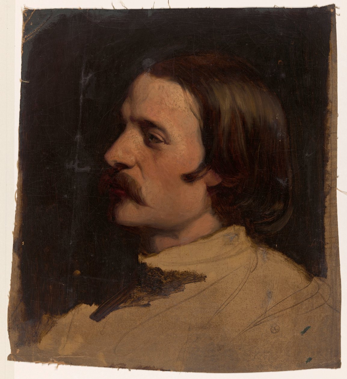 Studiehoved til venstre af Johann Georg Schwartze