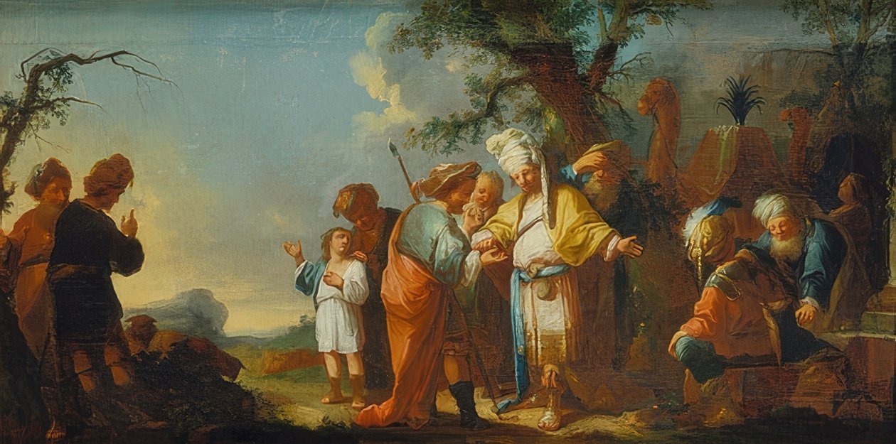 Josef sælges til midjanitterne. Omkring 1759/63 af Johann Georg Trautmann
