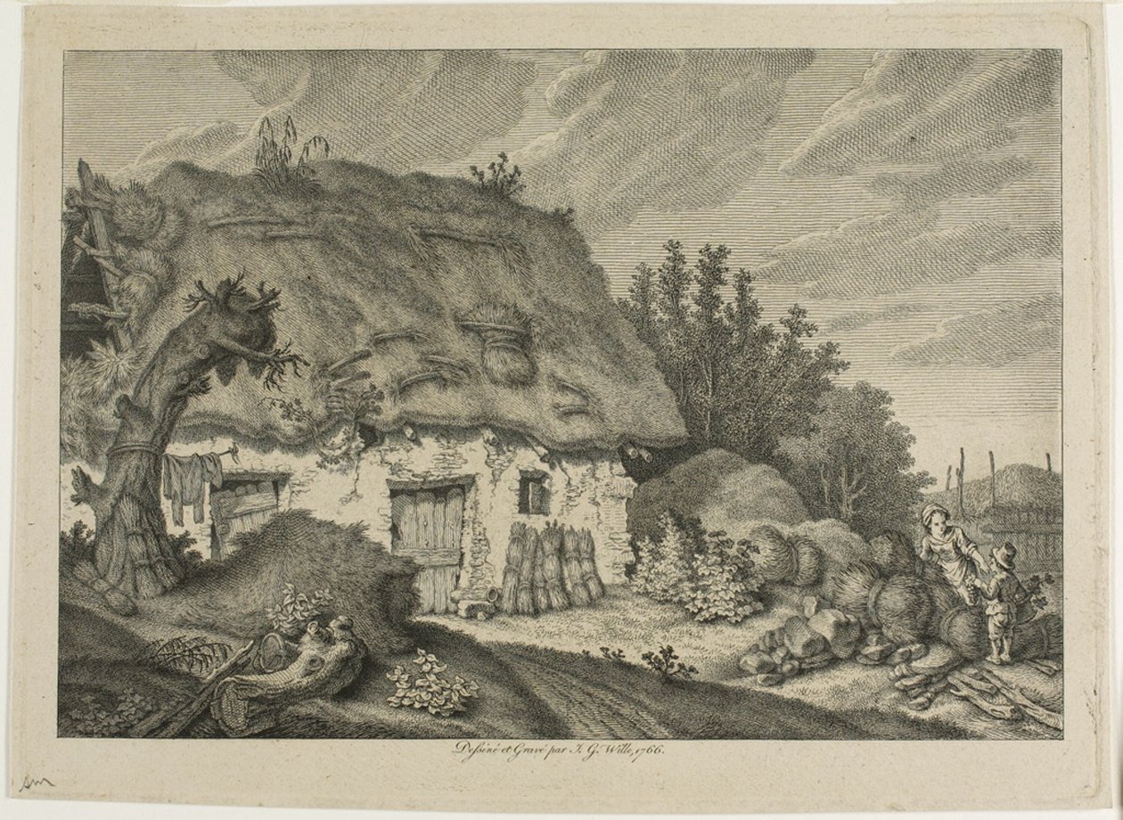 En Bondegård af Johann Georg Wille