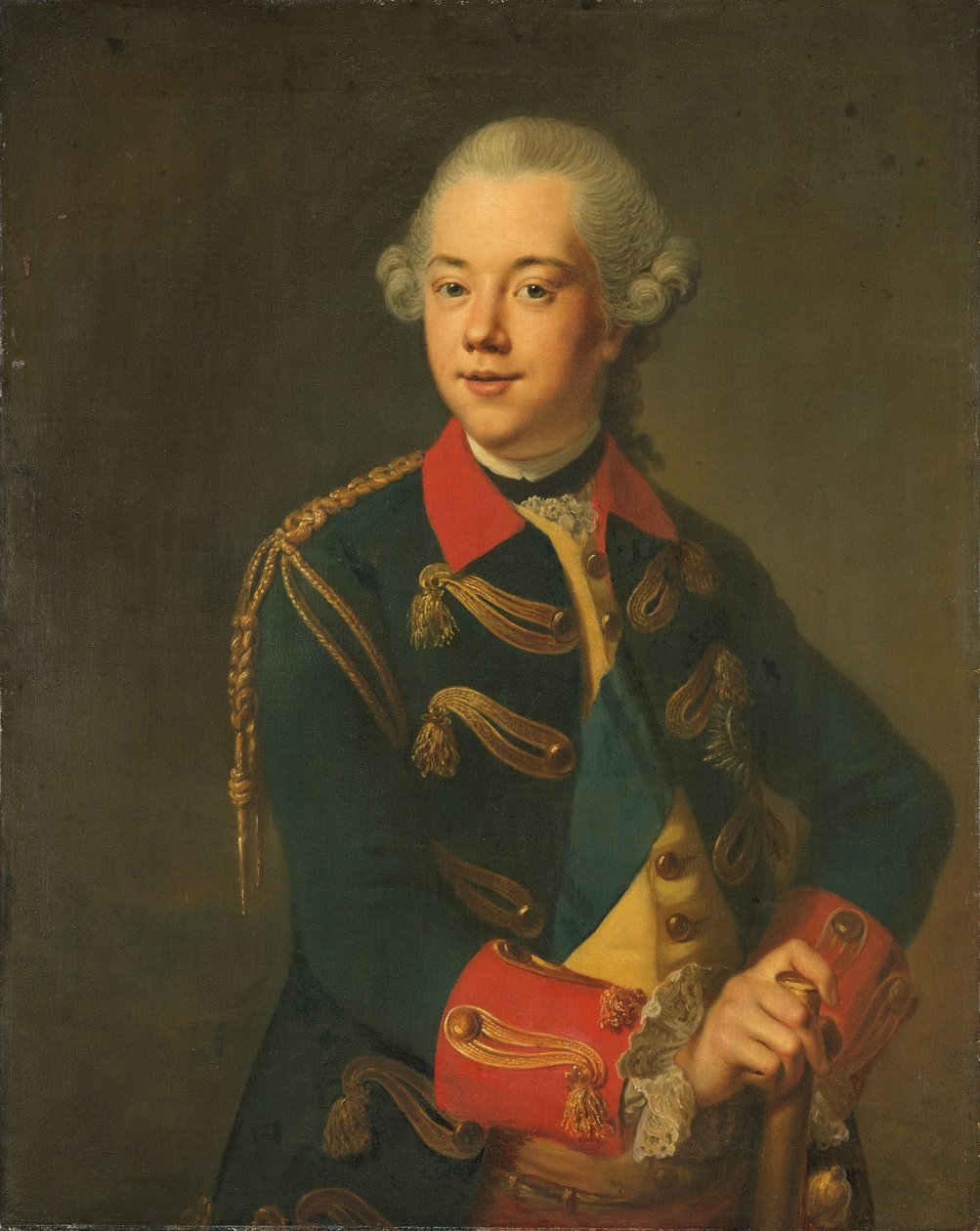 Portræt af William V, Prins af Orange-Nassau af Johann Georg Ziesenis