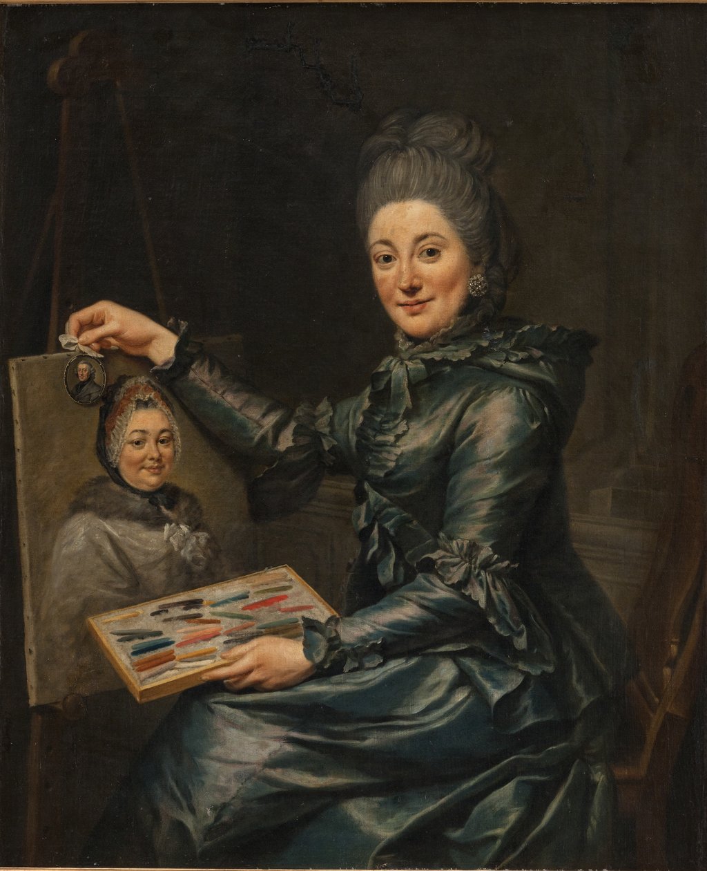 Portræt af Kunstnerens Datter Elisabeth, Gift Lampe af Johann Georg Ziesenis