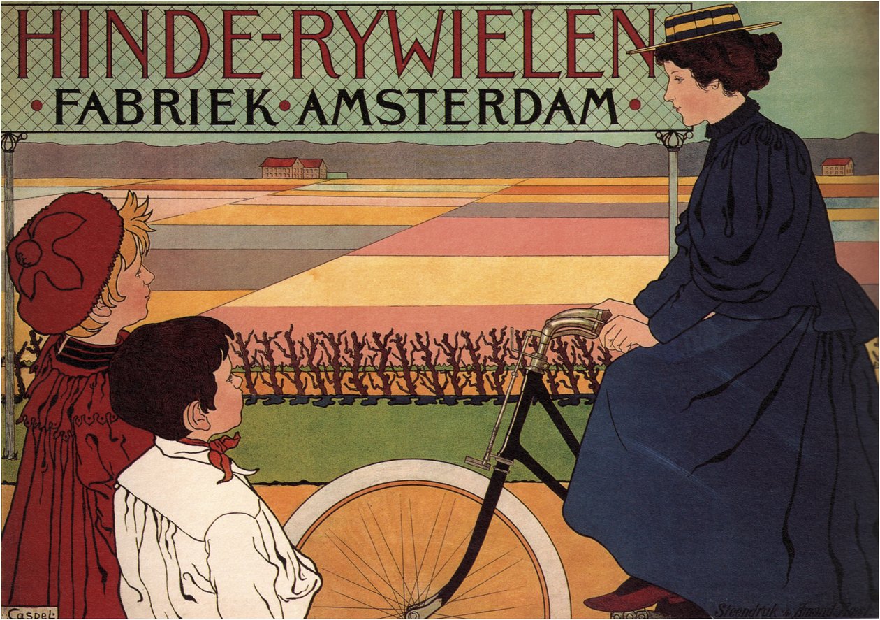 Hinde Cykelfabrik Amsterdam, 1896 af Johann Georg van Caspel