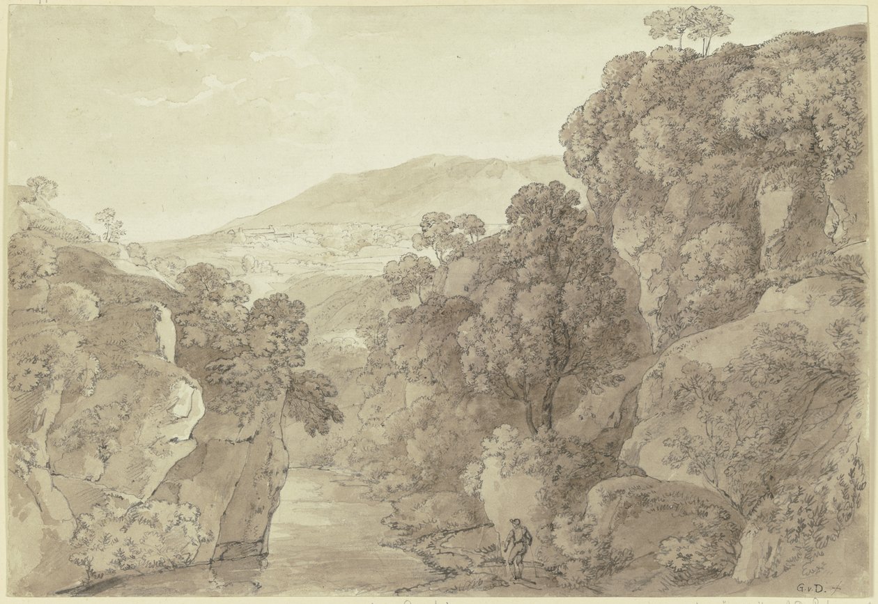 Område nær Subiaco af Johann Georg von Dillis