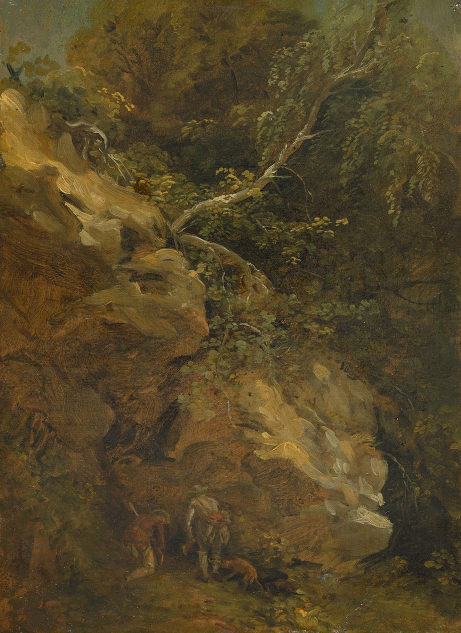 Forstmeister Dillis am Dachsbau af Johann Georg von Dillis