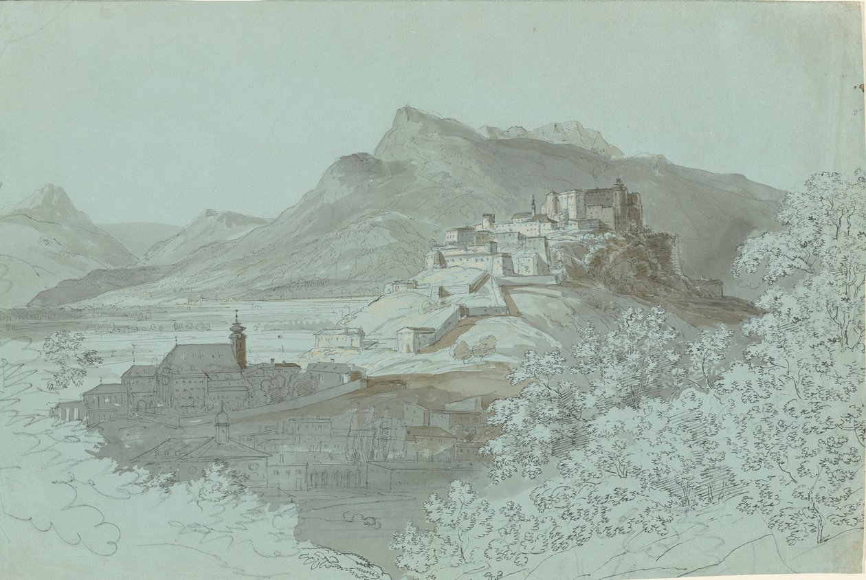 Udsigt over Salzburg, 1820