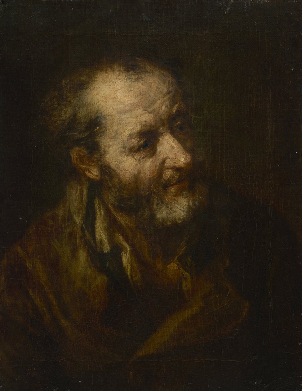 Portræt af en gammel mand af Johann Georg von Edlinger
