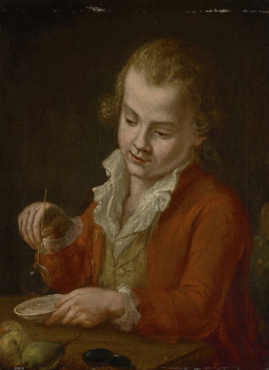Dreng med sæbebobler af Johann Georg von Edlinger