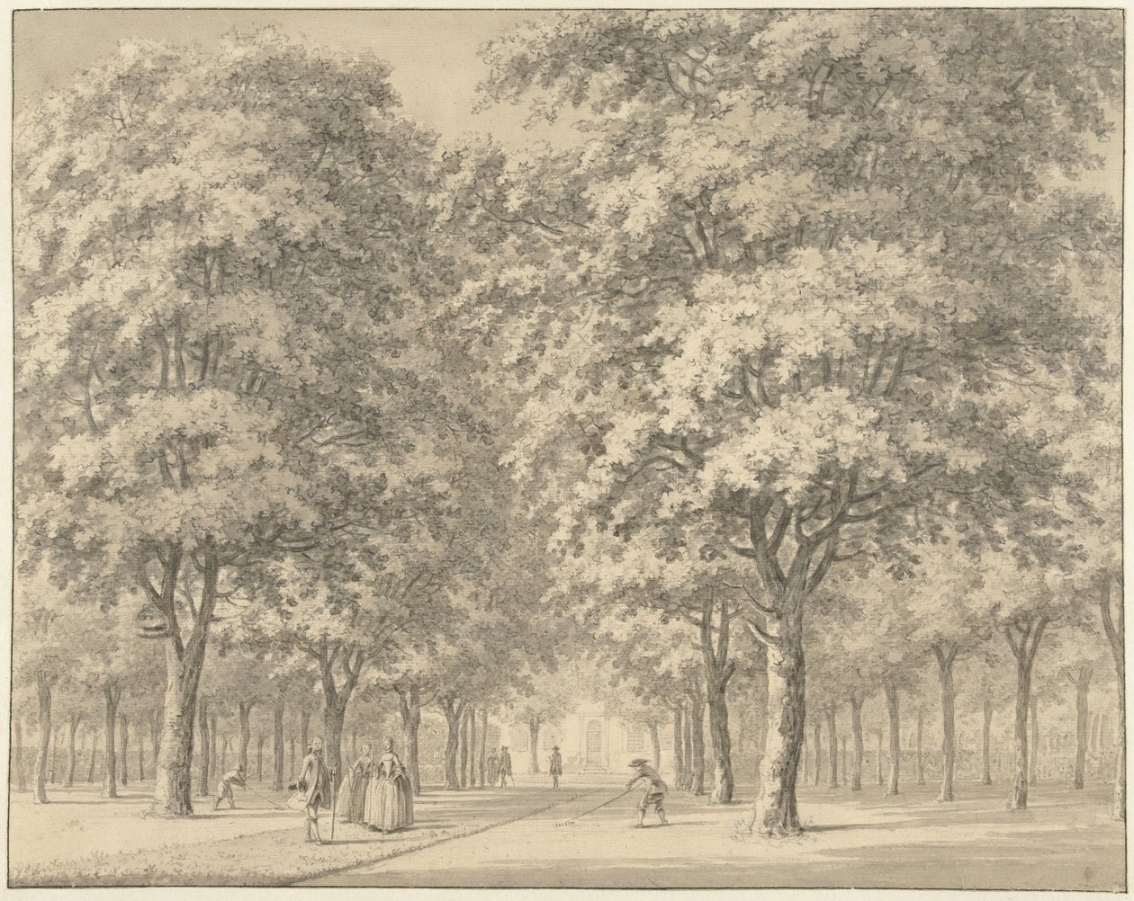 Indkørslen til en udvendig (Velserbeek?) af Johann Goll van Frankenstein (I)