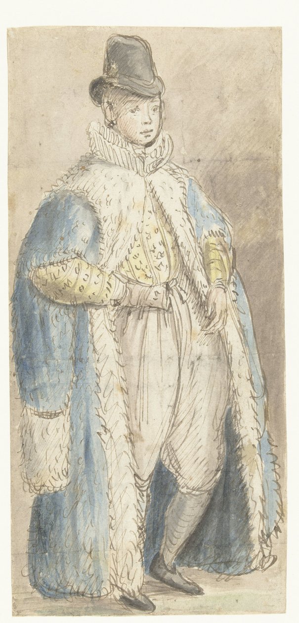 Portræt af søn af Frederik V, kurfyrst Pfalz (?) af Johann Goltz (possibly)