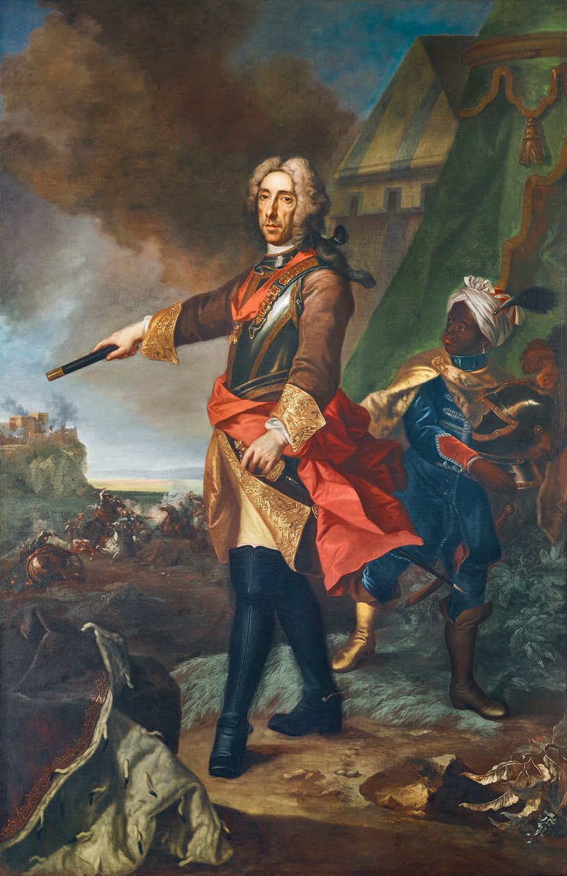 Prins Eugen af ​​Savoyen som general af Johann Gottfried Auerbach