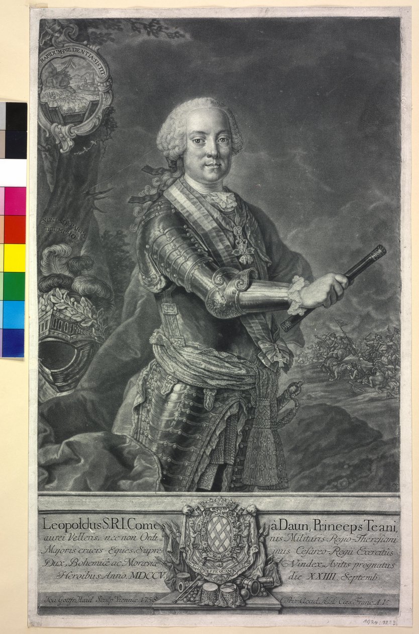 Leopold greve Daun af Johann Gottfried Haid