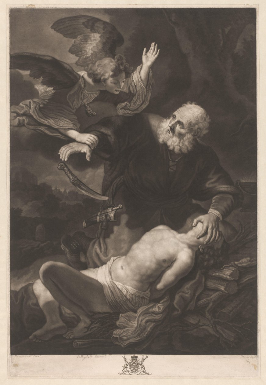 Abrahams offer af Johann Gottfried Haid