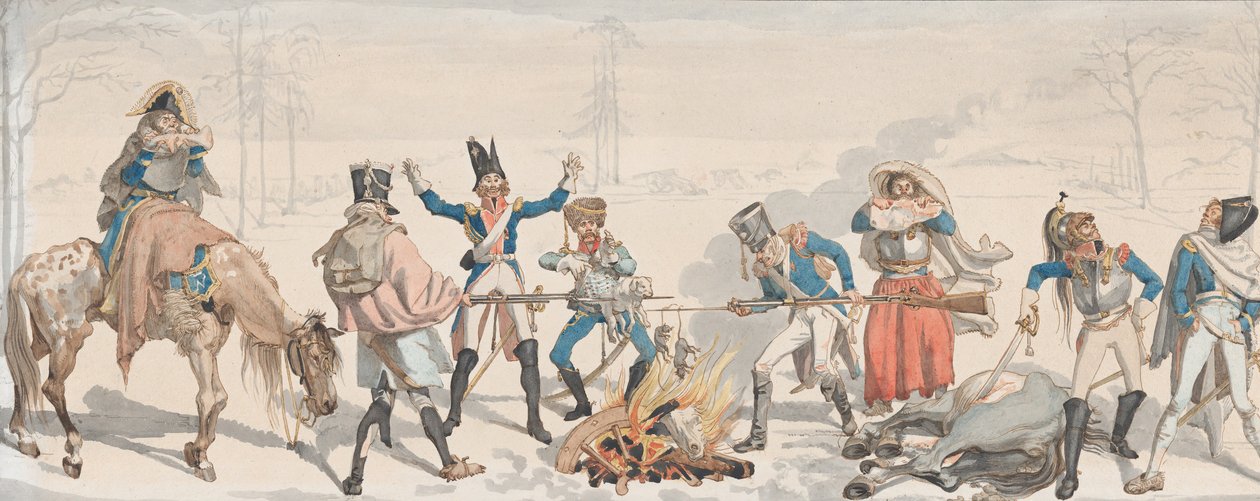 Frokost på Fork Le Dejeuner à la Fourchette, 1813. af Johann Gottfried Schadow