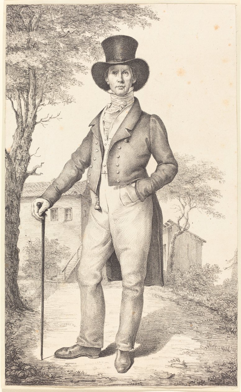 Regeringsrevisor Rudolf Schadow (Kunstnerens bror) af Johann Gottfried Schadow