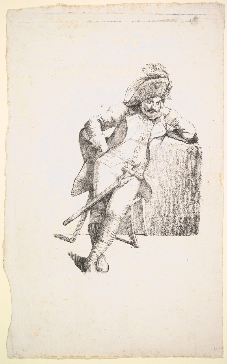 Den tankevækkende kaptajn, 1822. af Johann Gottfried Schadow