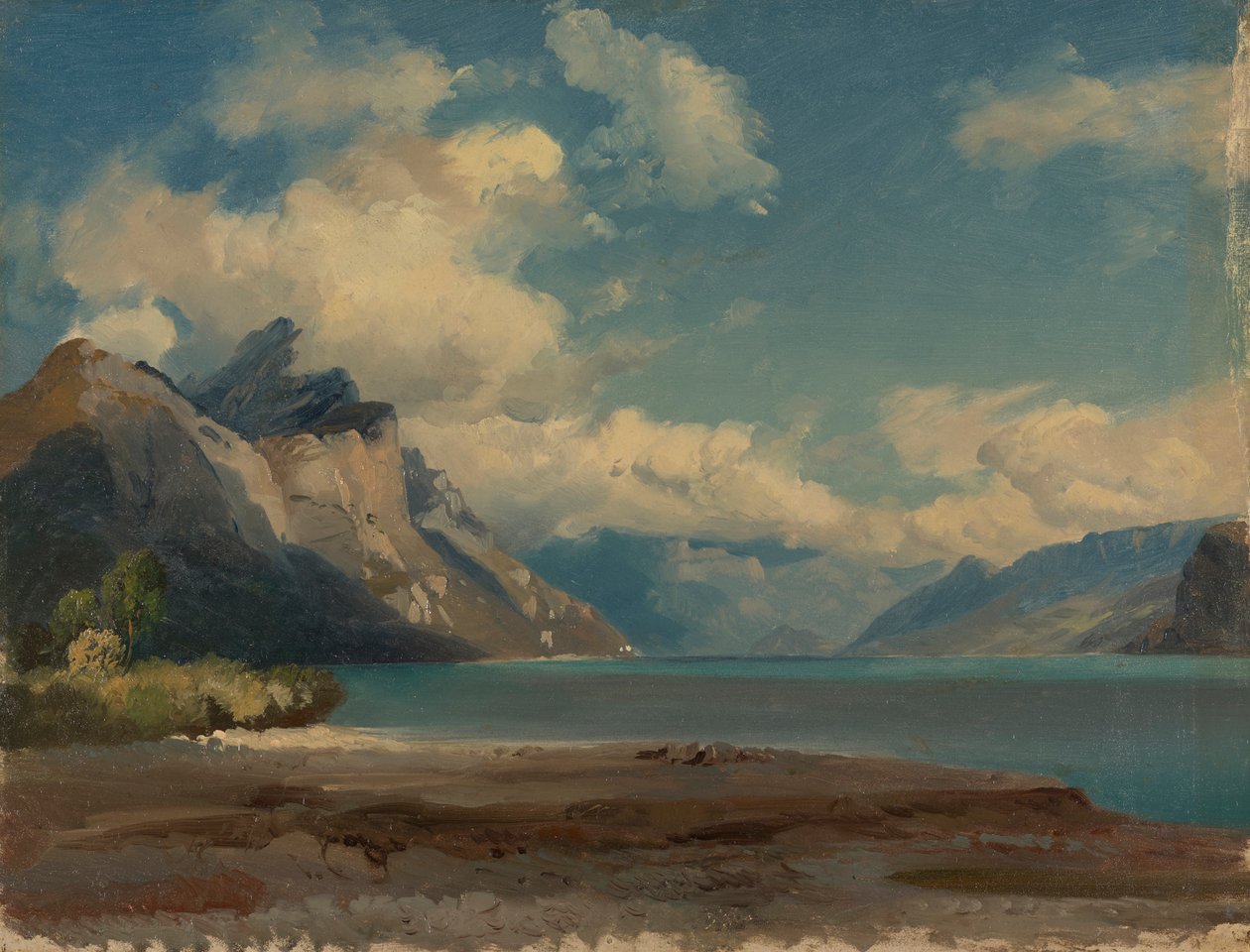 I Weesen am Walensee, Schweiz af Johann Gottfried Steffan