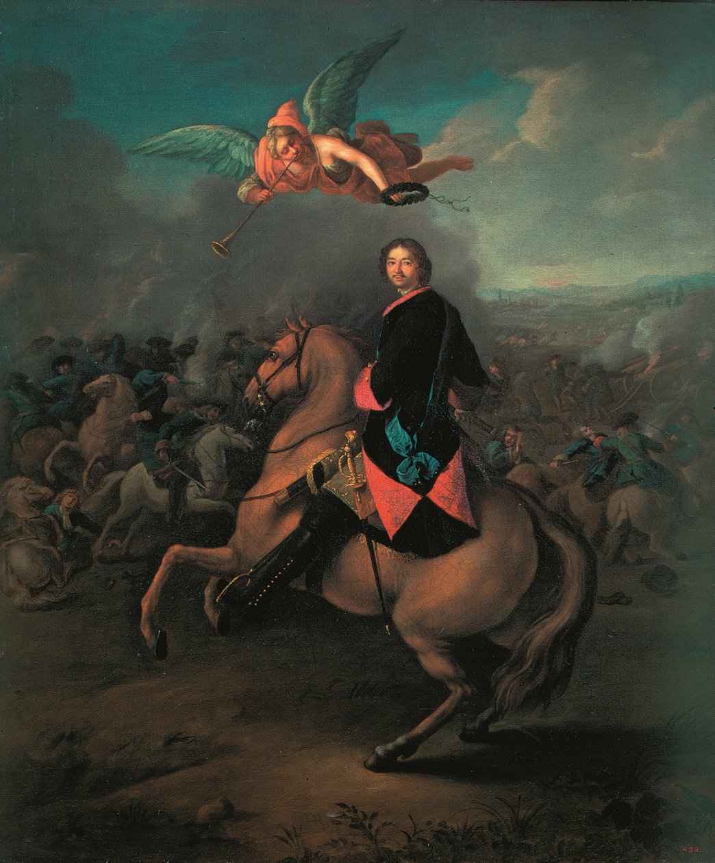 Peter I ved slaget ved Poltava, 1710
