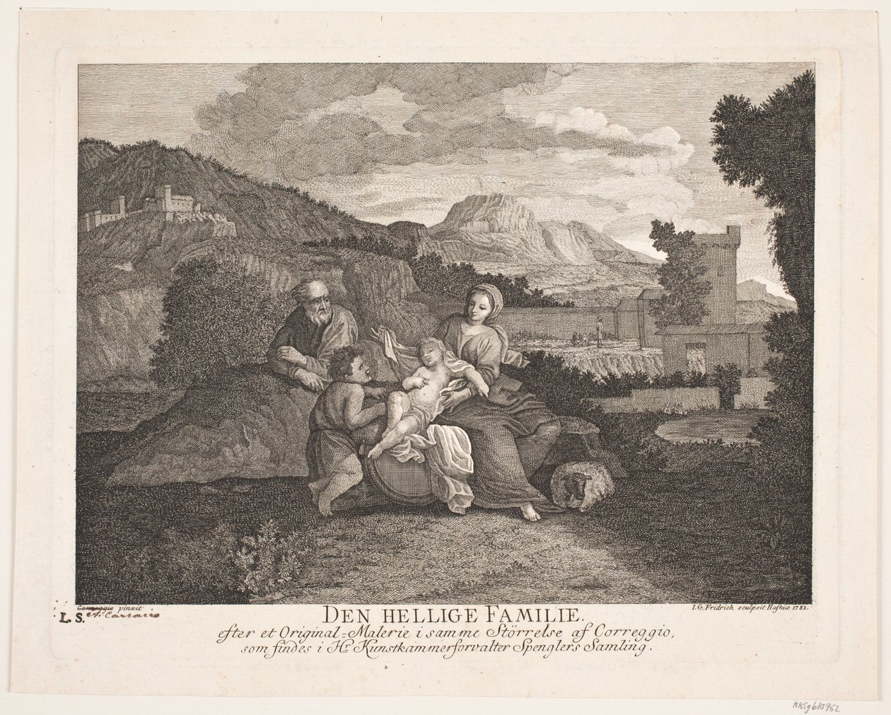 Den hellige familie af Johann Gottlieb Friedrich