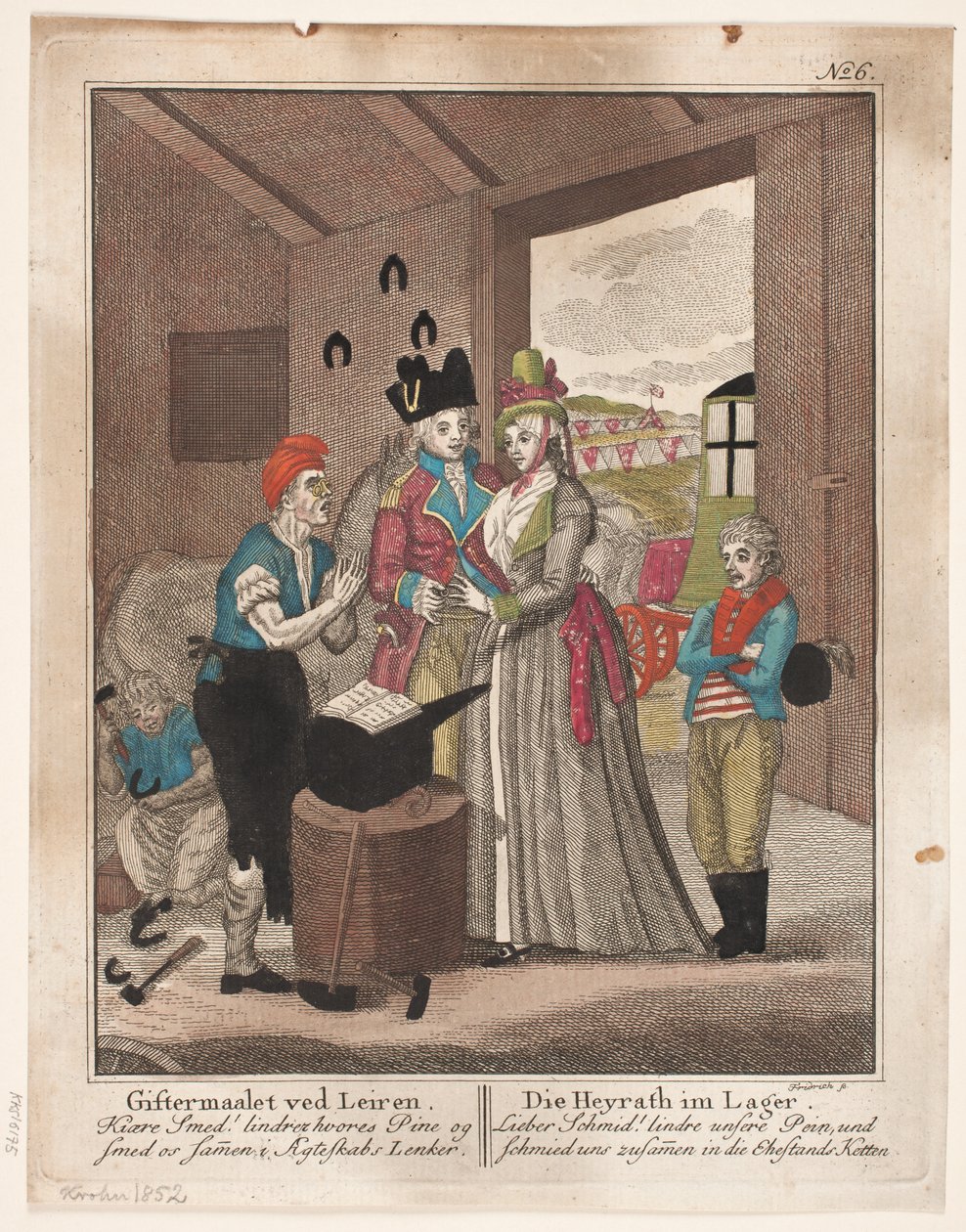 Brylluppet på Leiren af Johann Gottlieb Friedrich