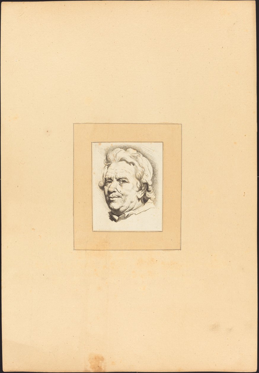 Leder af en mand af Johann Gottlieb Prestel after Anton Joseph Prenner