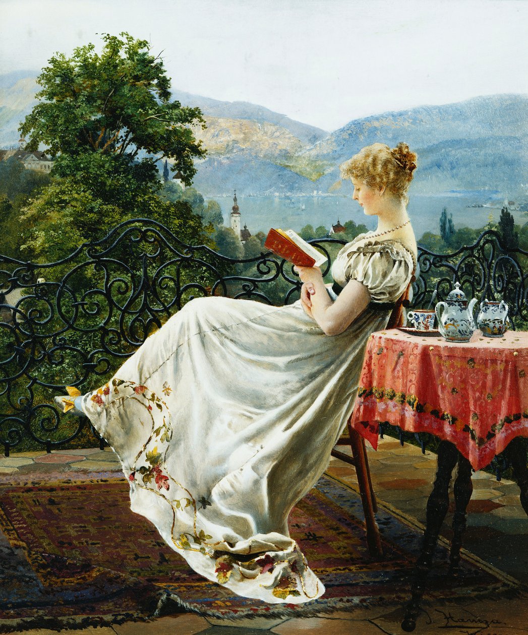 På terrassen, af Johann Hamza