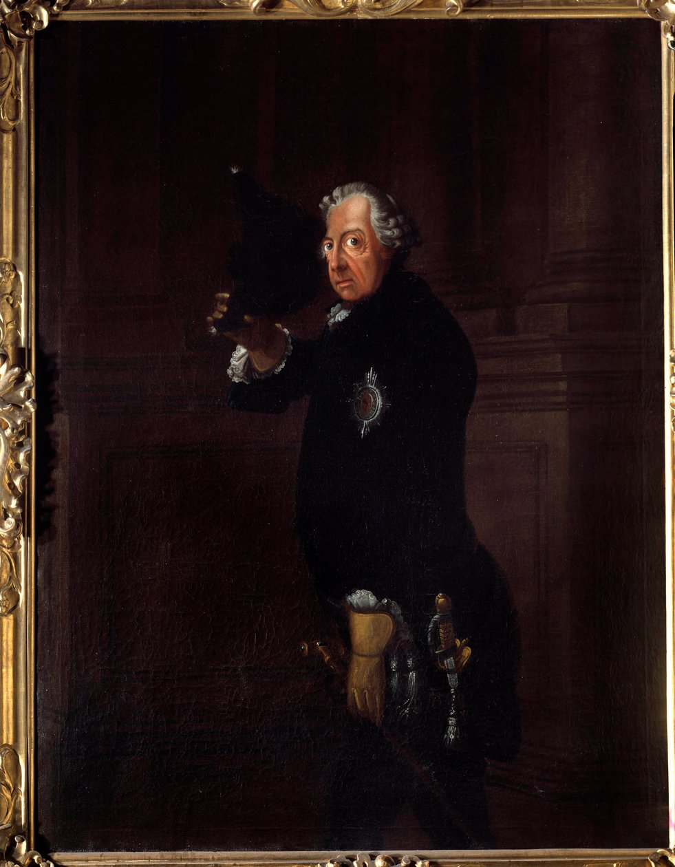 Portræt af Frederik II kaldet Frederik den Store, konge af Preussen (1712-1786) Maleri af Johann Heinrich Franke (1738-1792) 1764 Berlin, Nationalgalleriet af Johann Heinrich Francke