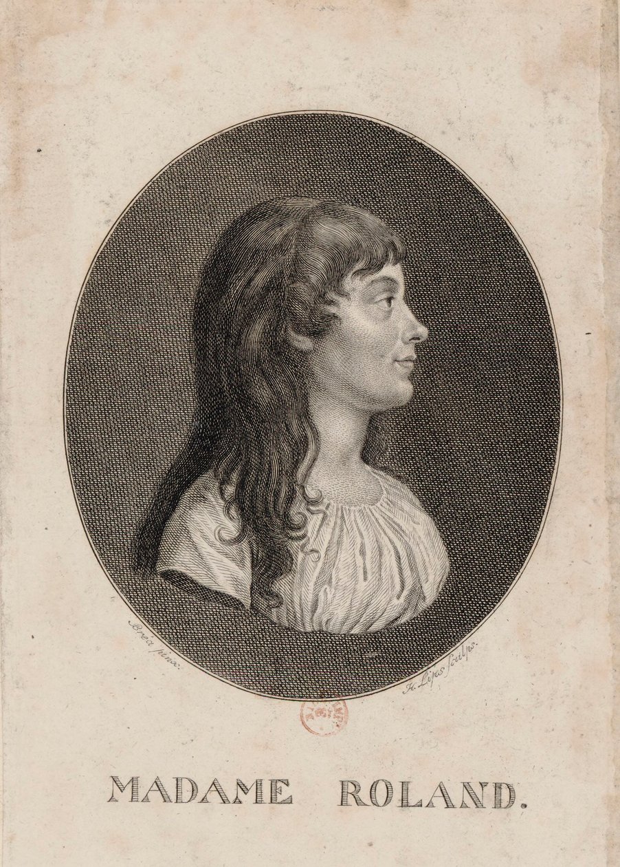 Madame Roland: Bréa pinx; H. Lips sculps. af Johann Heinrich Lips