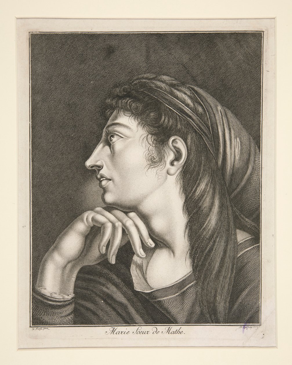 Marie Søster til Mathe af Johann Heinrich Lips