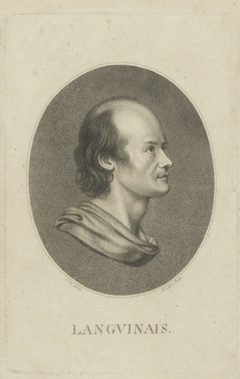 Portræt af Jean-Denis Lanjuinais 1753-1827, ca. 1810. af Johann Heinrich Lips