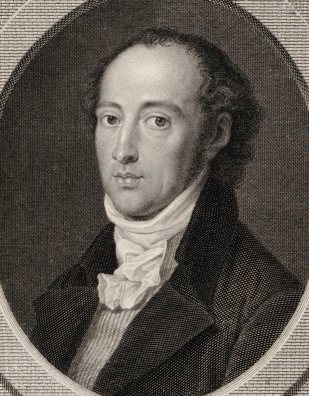 Portrait of the composer Johann Anton André 1775-1842, 1800.dani af Johann Heinrich Lips