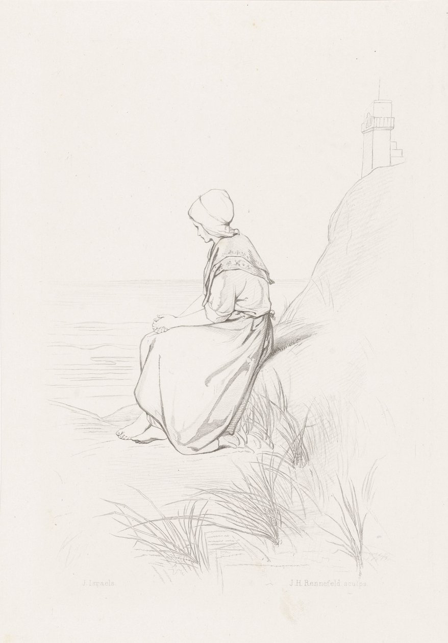 Pige i klitterne Havets børn (serietitel) af Johann Heinrich Maria Hubert Rennefeld