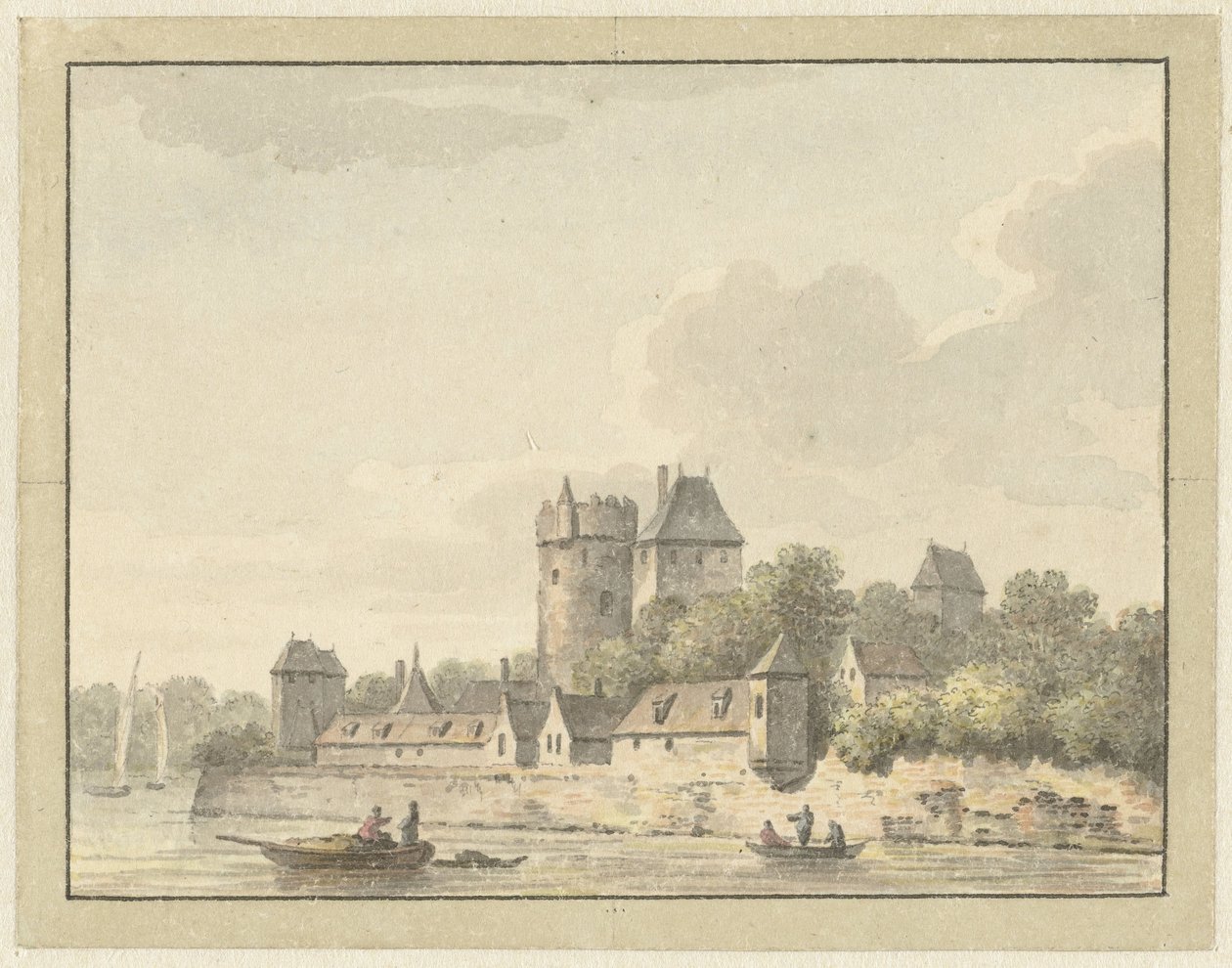 Kasteel Kuilenburg af Johann Heinrich Muntz