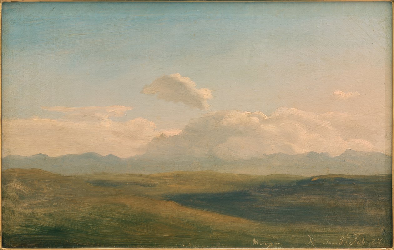 Italiensk bjerglandskab af Johann Heinrich Schilbach