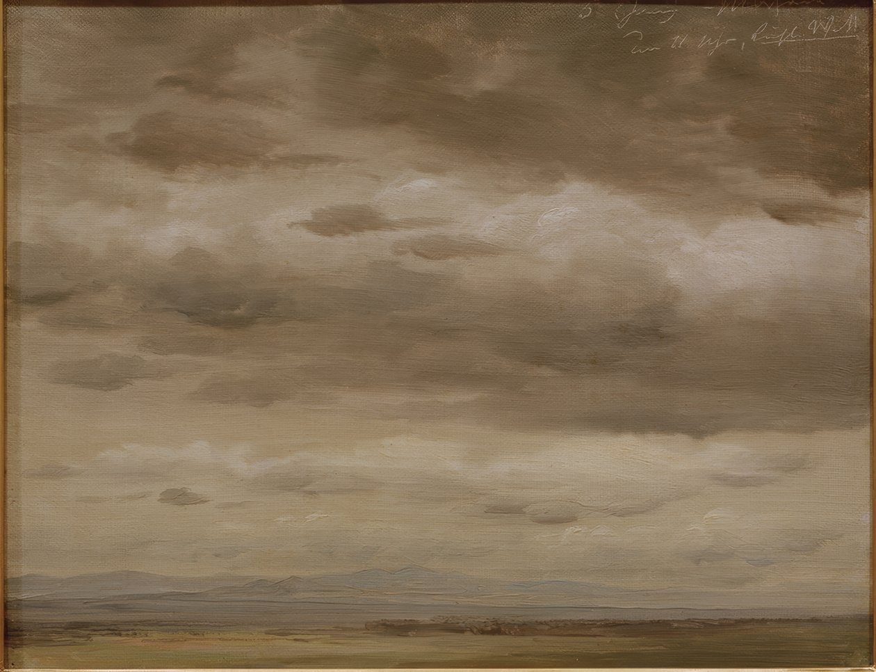 Sky skitse af Johann Heinrich Schilbach